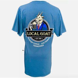 NEW! THE LOCAL GOAT RESTAURANT BEER MUG LOGO TEE SOUVENIR T-SHIRT ADULT SMALL S